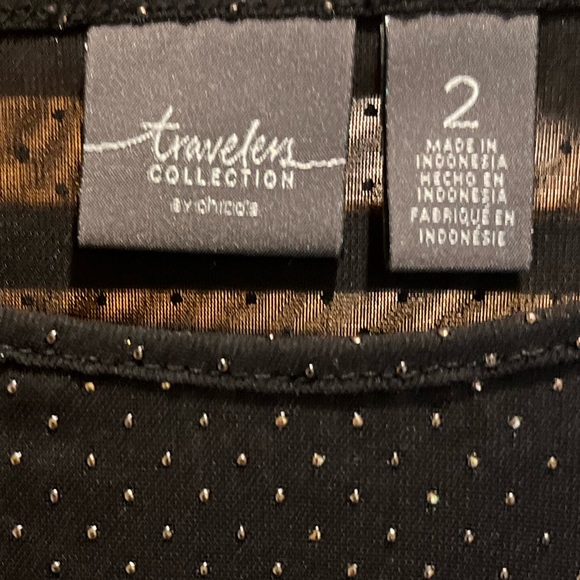 WOMENS CHICO’S 2/L DETAIL TOP - Picture 3 of 8